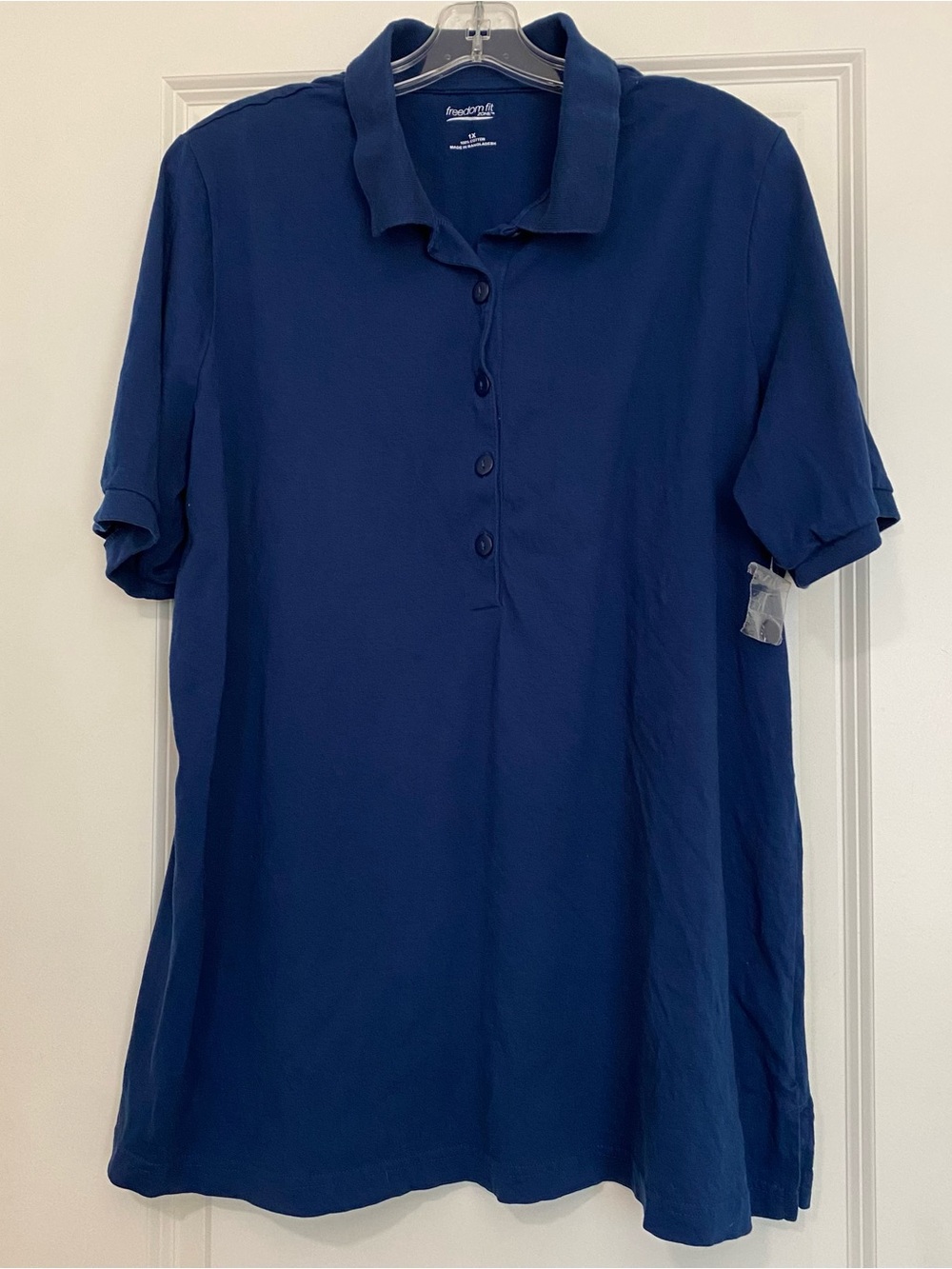Freedom Fit Zone Royal Blue Polo Top